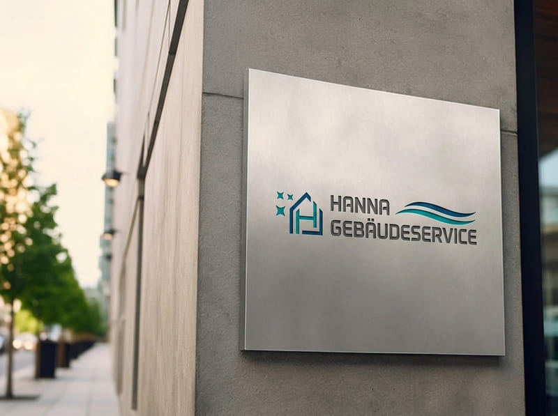 Firmenschild von Hanna Gebäudeservice in Kassel – zuverlässige Gebäudereinigung und Reinigungsservice.